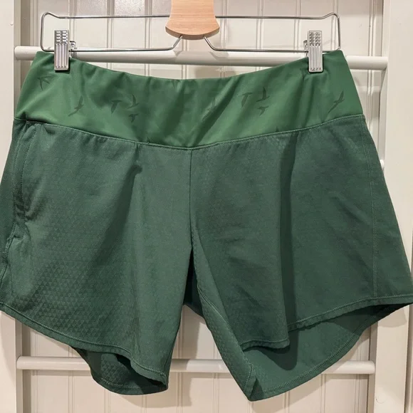 Oiselle Green Athletic Shorts - Picture 1 of 5